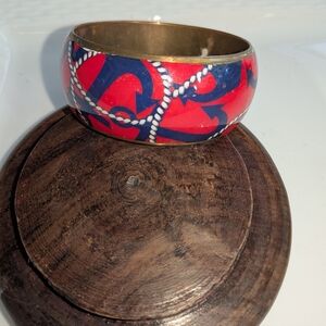 Brass Bracelet with Sailing Theme